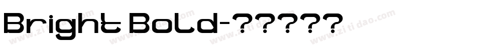 Bright Bold字体转换